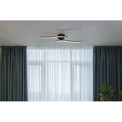 Globo - Lámpara de techo LED LED/12W/230V 3000K negro