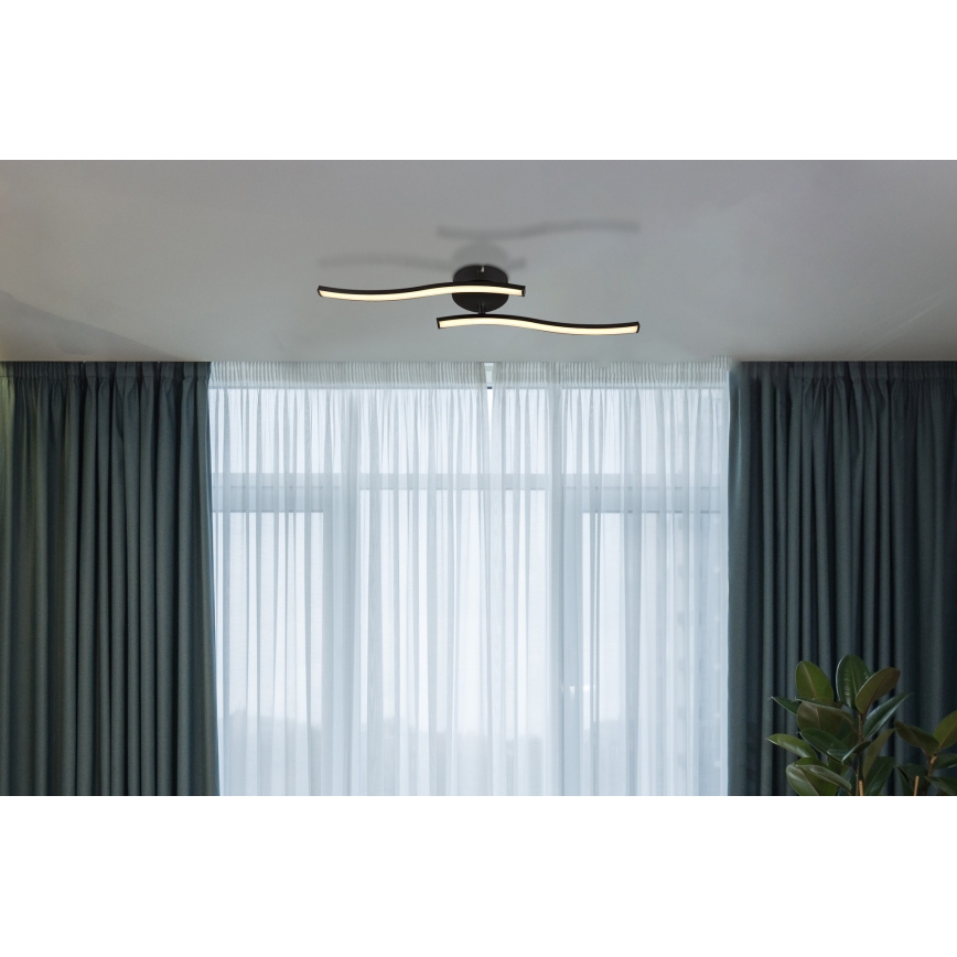 Globo - Lámpara de techo LED LED/12W/230V 3000K negro