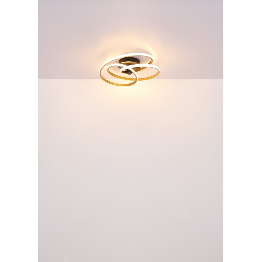 Globo - Lámpara de techo LED LED/40W/230V 3000K cromo mate/negro