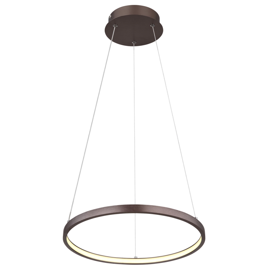 Globo - Lámpara de araña LED en ristra LED/19W/230V marrón