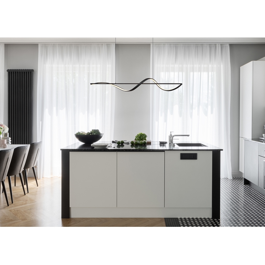 Globo - Lámpara LED colgante LED/24W/230V 3000K negro