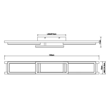 Globo - Plafón LED regulable LED/30W/230V 2700-6500K + mando a distancia