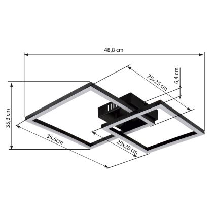 Globo - Plafón LED LED/20W/230V 3000K