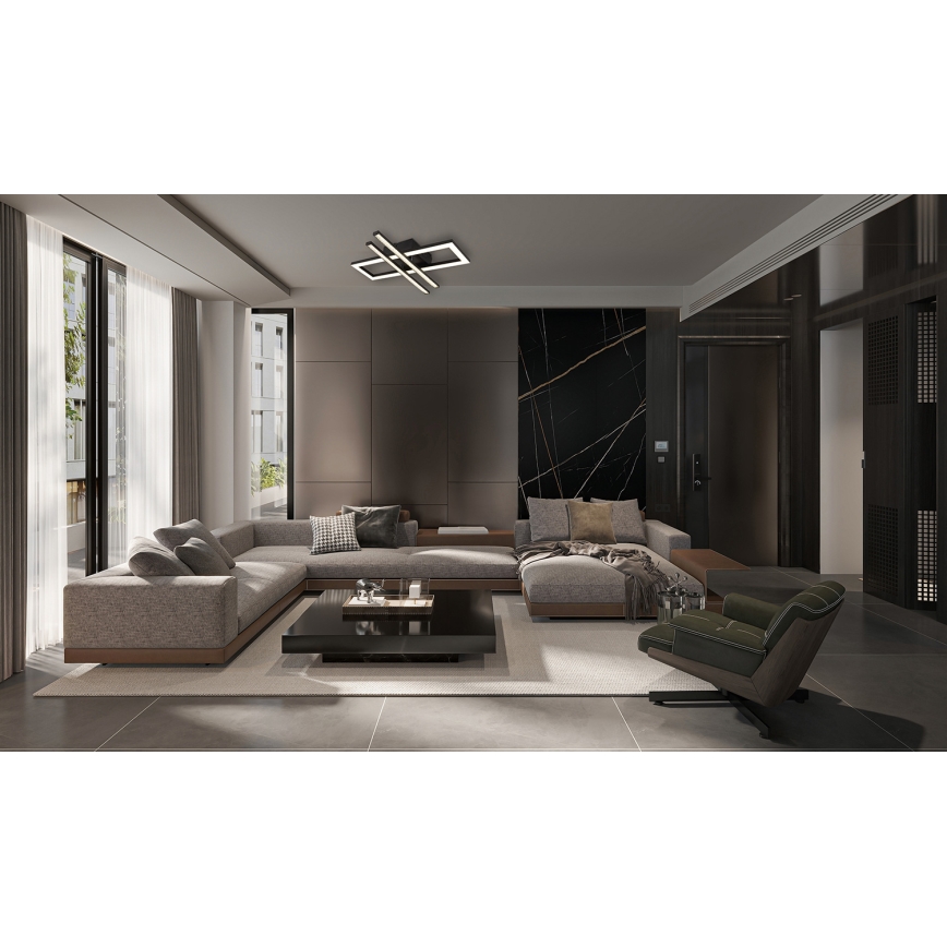 Globo - Plafón LED LED/24W/230V 4000K negro