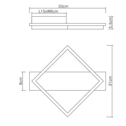 Globo - Plafón LED LED/12W/230V