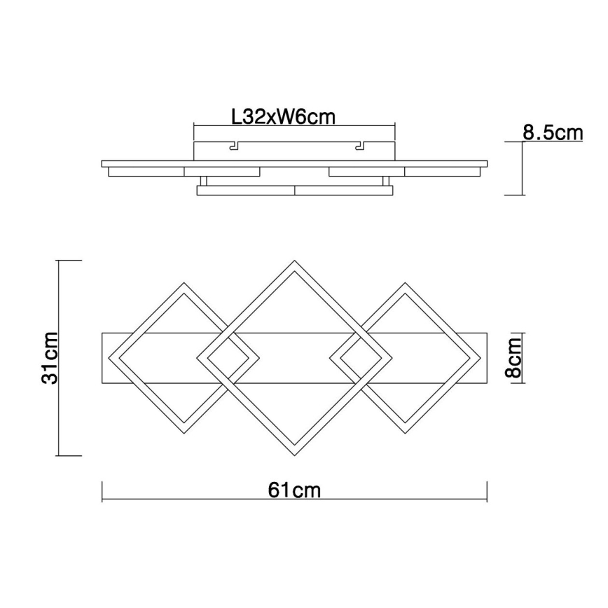 Globo - Plafón LED LED/24W/230V