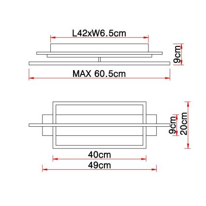 Globo - Plafón LED LED/28W/230V