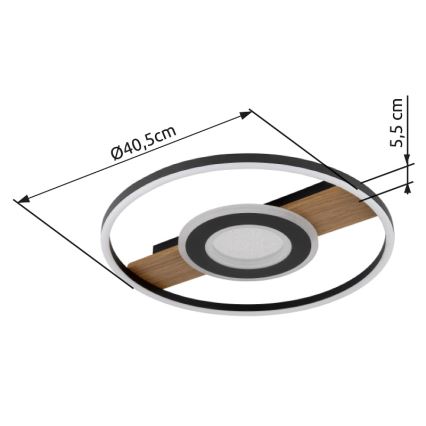 Globo - Plafón LED LED/24W/230V
