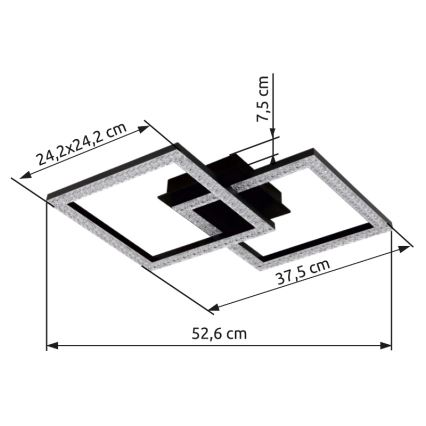 Globo - Plafón LED LED/20W/230V