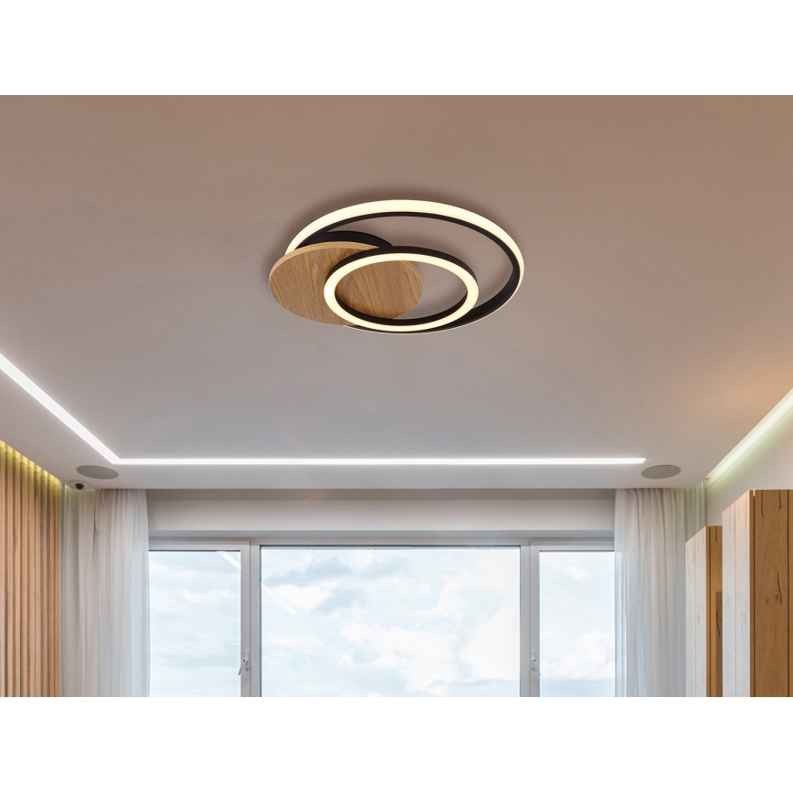 Globo - Plafón LED LED/24W/230V negro