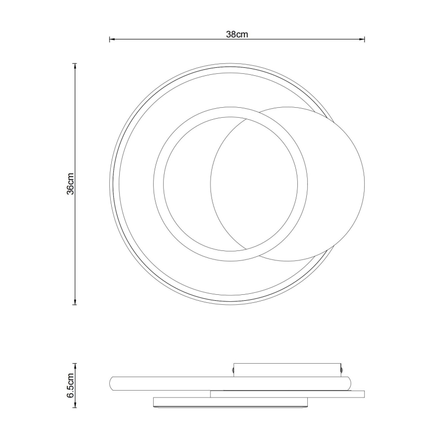 Globo - Plafón LED LED/24W/230V