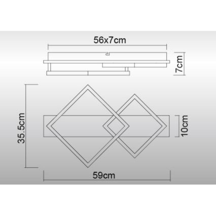 Globo - Plafón LED LED/24W/230V 3000K