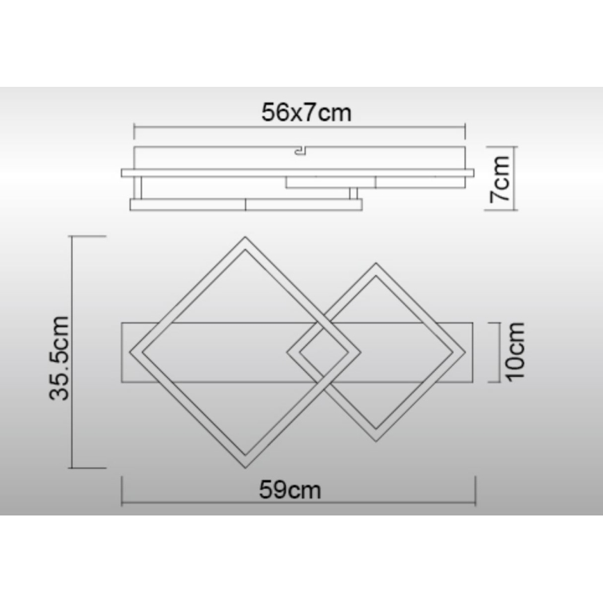 Globo - Plafón LED LED/24W/230V 3000K