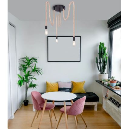 Globo - Lámpara colgante 3xE27/60W/230V araña