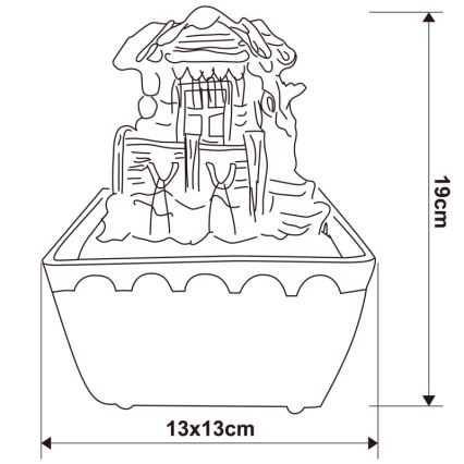 Globo - LED RGB Fuente decorativa LED/0,13W/230V