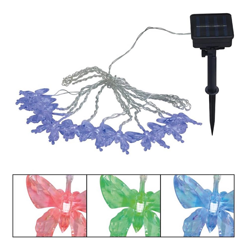 Globo - Cadena decorativa LED RGB 10xLED/0,06W/3,2V 470 cm IP44