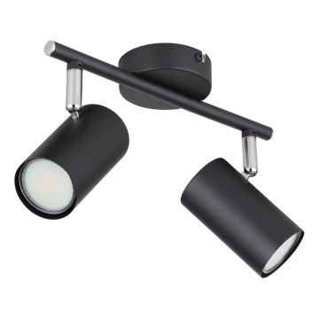 Globo - Foco 2xGU10/25W/230V negro