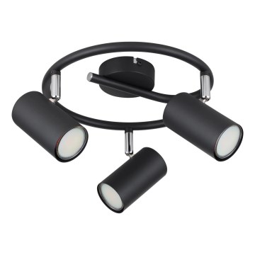 Globo - Foco 3xGU10/25W/230V negro