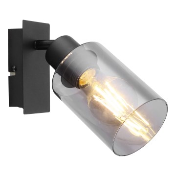 Globo - Foco de pared 1xE27/15W/230V negro