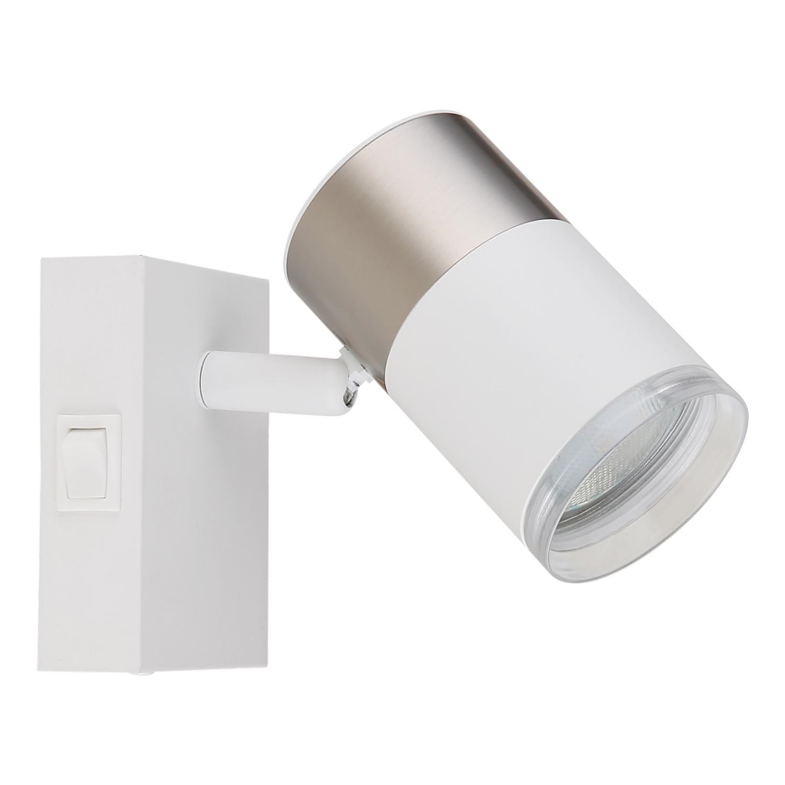 Globo - Foco de pared 1xGU10/25W/230V blanco/cromo mate