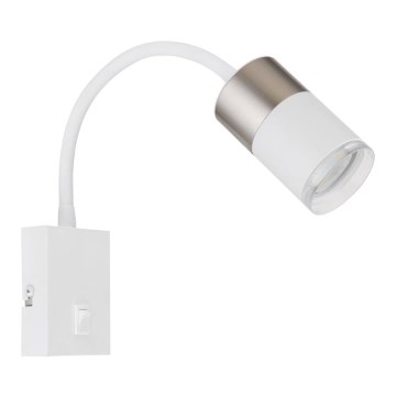 Globo - Foco de pared 1xGU10/25W/230V blanco/cromo mate