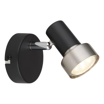 Globo - Foco de pared 1xGU10/25W/230V negro/plata