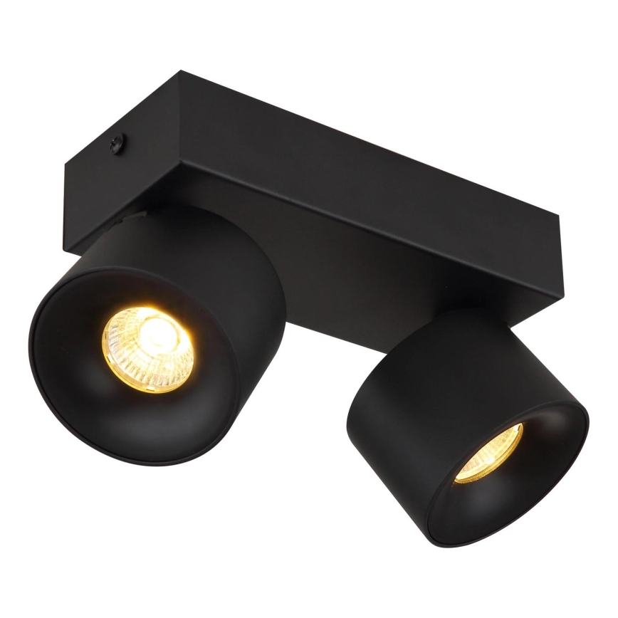 Globo - Foco LED 2xLED/6W/230V negro