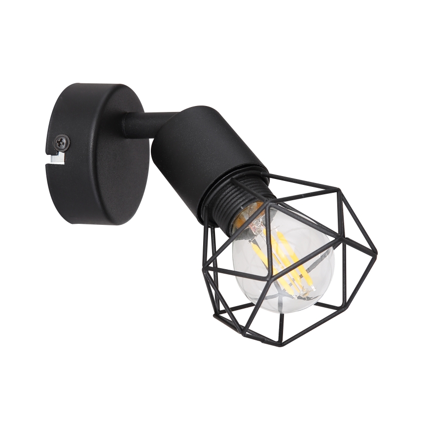 Globo - Foco LED de pared 1xE14/6W/230V negro