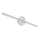 Globo - Iluminación LED para espejos de baño LED/10W/230V 60,8 cm IP44 cromo brillante