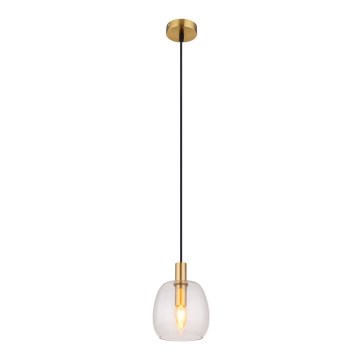 Globo - Lámpara colgante 1xE14/40W/230V diá. 16 cm latón