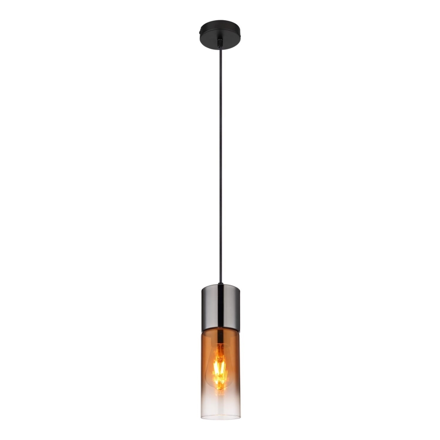Globo - Lámpara colgante 1xE27/25W/230V diá. 10,5 cm negro/cobre