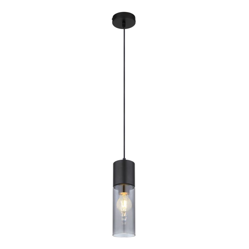 Globo - Lámpara colgante 1xE27/25W/230V diá. 10,5 cm negro