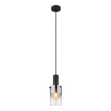 Globo - Lámpara colgante 1xE27/40W/230V diá. 12,5 cm negro