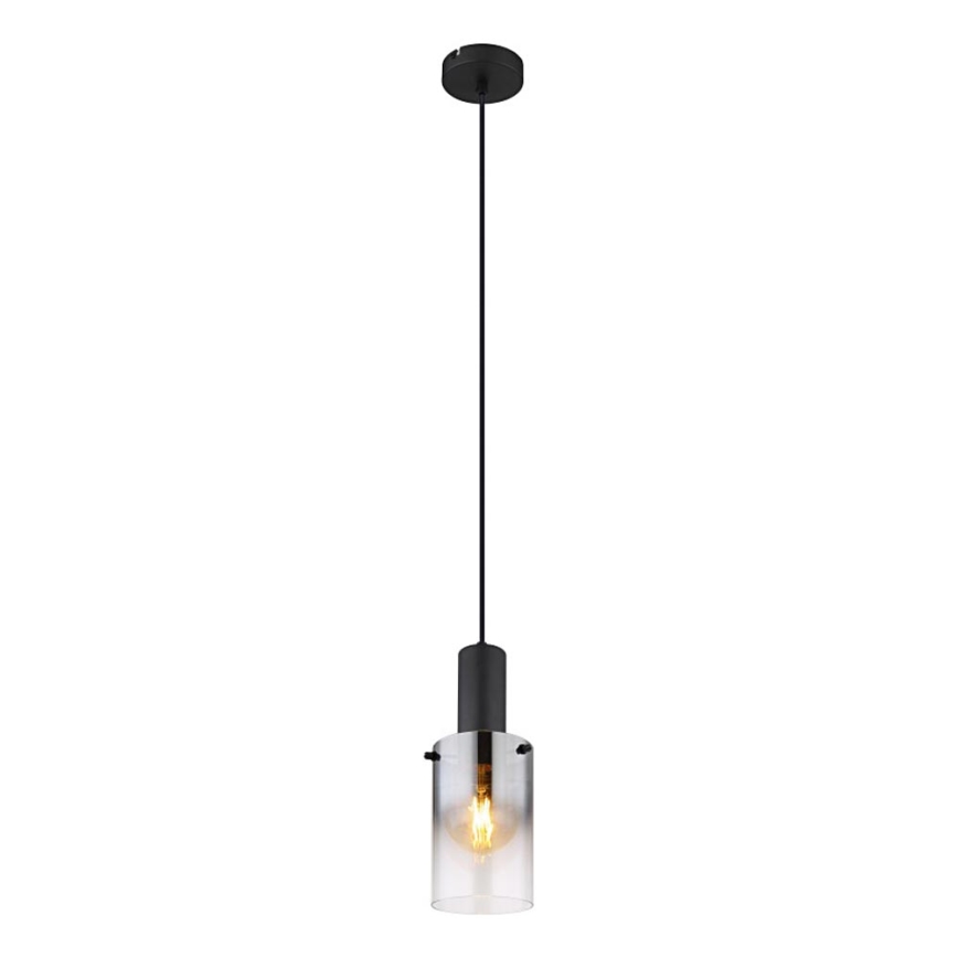 Globo - Lámpara colgante 1xE27/40W/230V diá. 12,5 cm negro