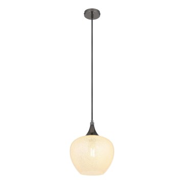 Globo - Lámpara colgante 1xE27/40W/230V diá. 24 cm blanco/antracita