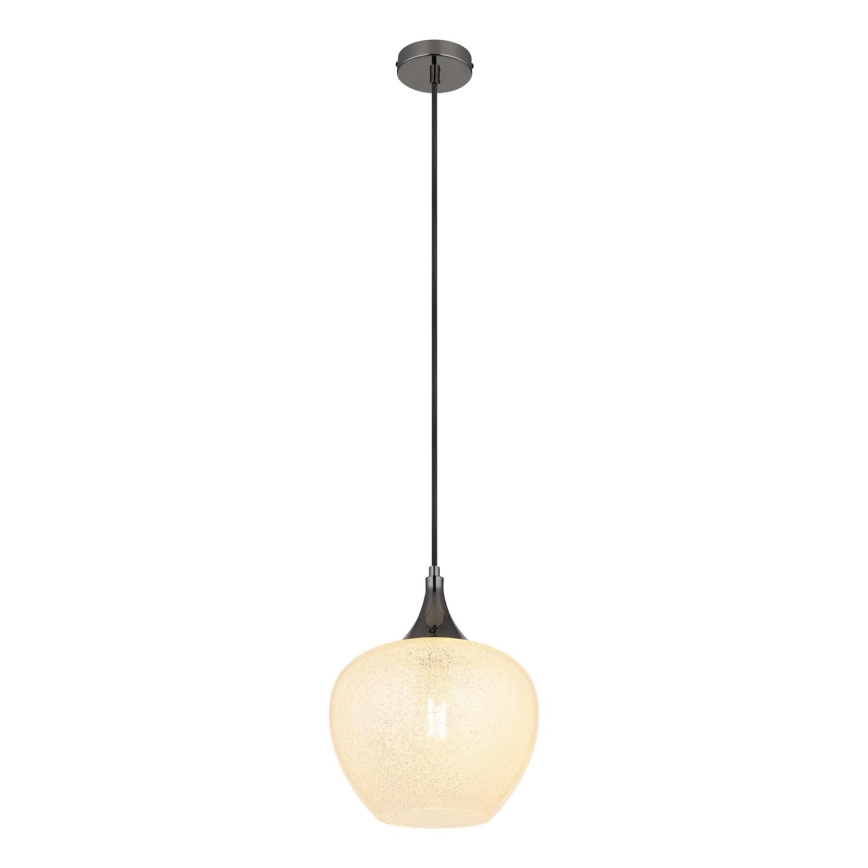Globo - Lámpara colgante 1xE27/40W/230V diá. 24 cm blanco/antracita