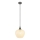 Globo - Lámpara colgante 1xE27/40W/230V diá. 24 cm blanco/antracita