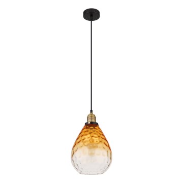 Globo - Lámpara colgante 1xE27/60W/230V diá. 21 cm naranja