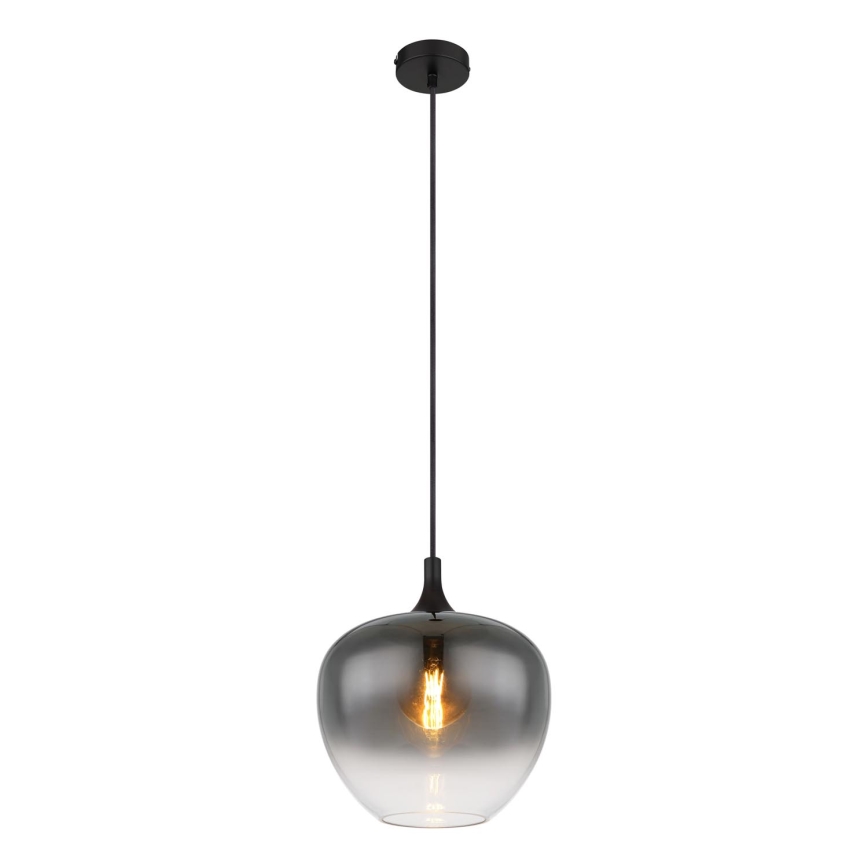 Globo - Lámpara colgante 1xE27/60W/230V diá. 29 cm negro
