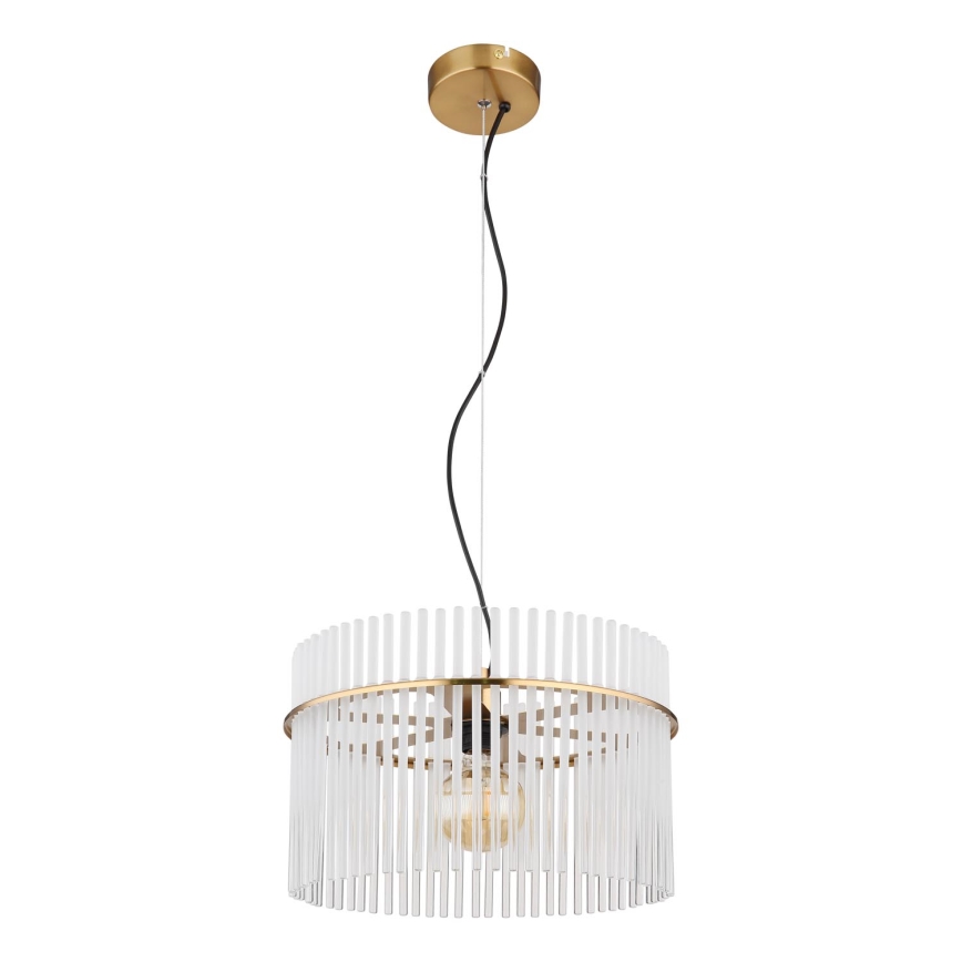 Globo - Lámpara colgante 1xE27/60W/230V diá. 40 cm dorado