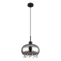 Globo - Lámpara colgante 1xE27/9W/230V diá. 28 cm negro
