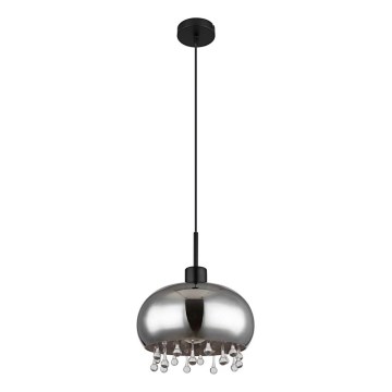 Globo - Lámpara colgante 1xE27/9W/230V diá. 28 cm negro