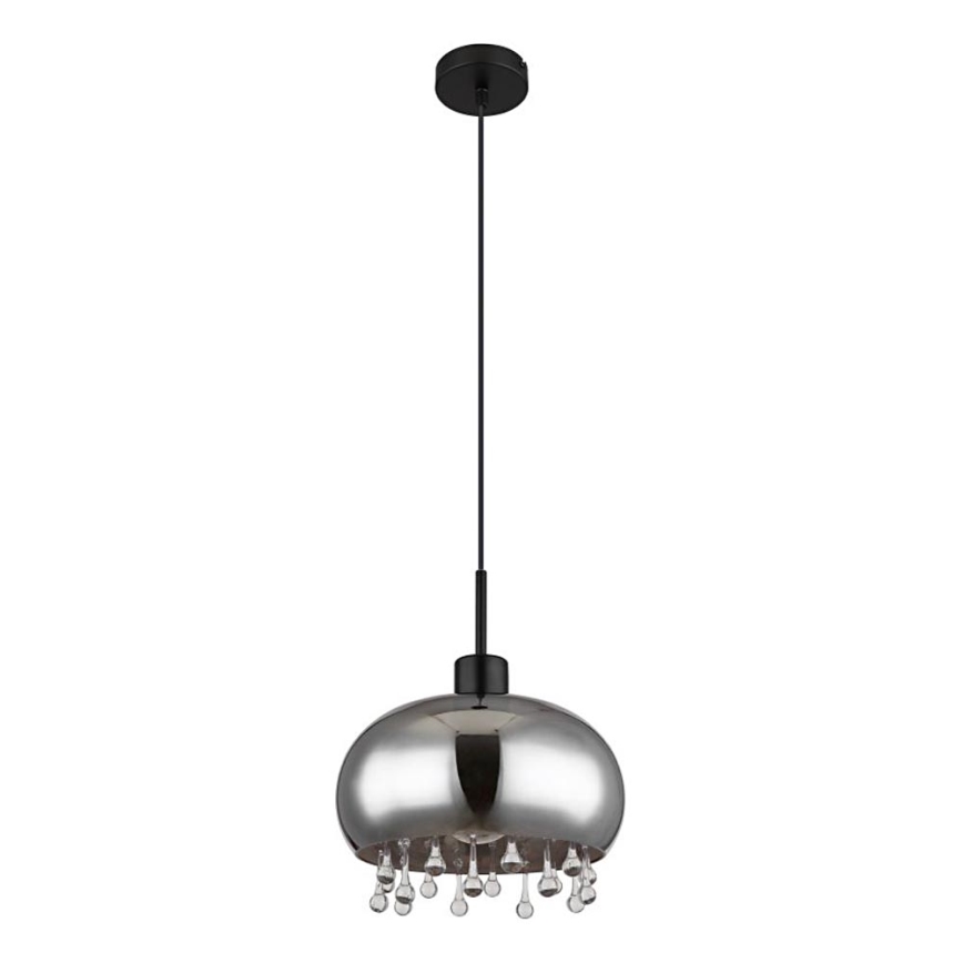 Globo - Lámpara colgante 1xE27/9W/230V diá. 28 cm negro