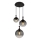 Globo - Lámpara colgante 3xE27/10W/230V diá. 48 cm negro