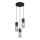 Globo - Lámpara colgante 3xE27/25W/230V diá. 30 cm negro