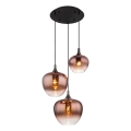 Globo - Lámpara colgante 3xE27/40W/230V cobre