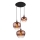 Globo - Lámpara colgante 3xE27/40W/230V cobre