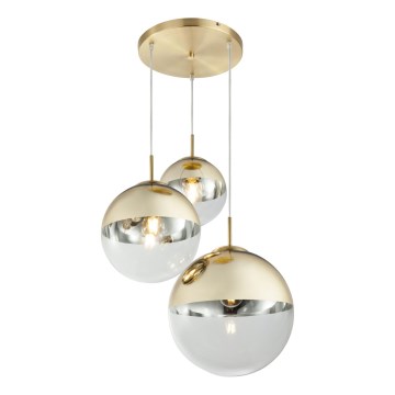 Globo - Lámpara colgante 3xE27/40W/230V diá. 51 cm