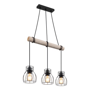 Globo - Lámpara colgante 3xE27/40W/230V
