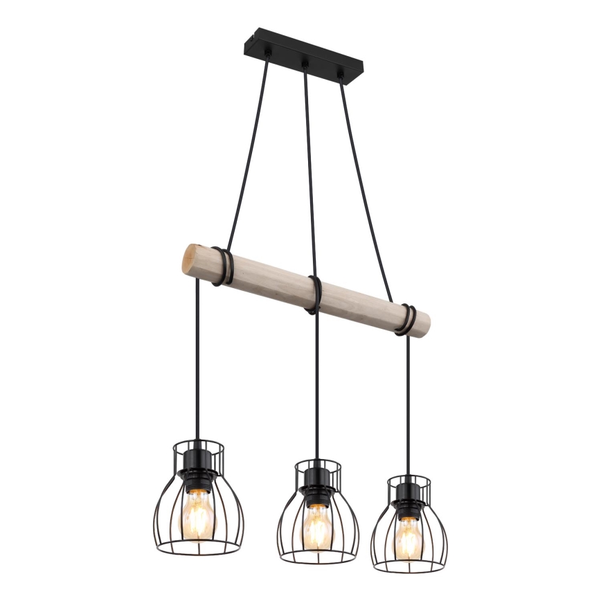 Globo - Lámpara colgante 3xE27/40W/230V